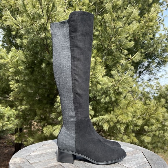 Unisa Shoes - Unisa Hayla2 Riding‎ Boots Womens Size 8 Over the Knee Black Textile Equestrian